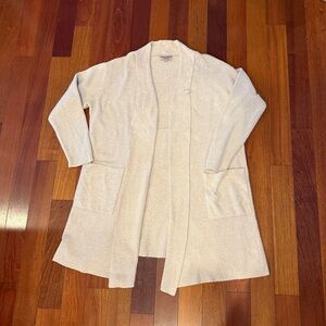 Barefoot Dreams Blush Pink /Cream Cardigan Cozy Chic Lite L/Extra Large